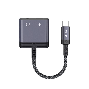 USB-C na AUX 3.5mm audio kabel Lito "LA04T" podrška za pozive, brzo punjenje 60W, 0.15m - black