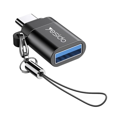 OTG adapter Yesido "GS06" USB-C na USB-A Plug and Play, 5Gbps - crni