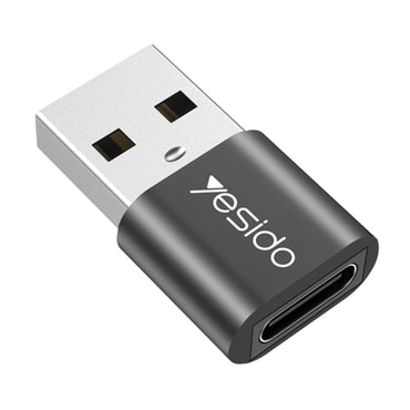 OTG adapter Yesido "GS09" USB-A u USB-C 5Gbps, Plug & Play - crn