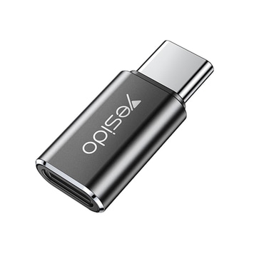 OTG adapter Yesido "GS22" USB-C na Lightning - aluminijska legura, 480Mbps - sivi