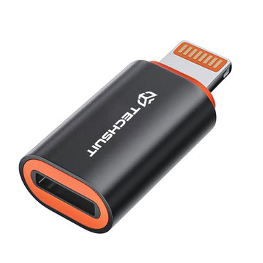 OTG adapter Techsuit "HyperPort A3" USB-C na Lightning PD20W - narančasti