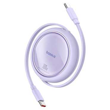 Punjač i podatkovni 100W USB-C na USB-C kabel Baseus "Free2Draw Mini" - 480Mbps - 1m - nebula purple