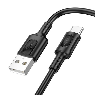 Punjač i podatkovni 60W USB-A na USB-C kabel Borofone "Feliz Series BX111" - 3A - 1m - black