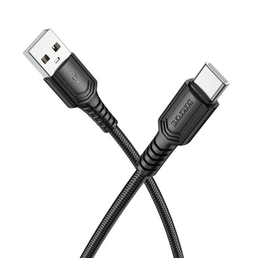 Punjač i podatkovni USB-A na USB-C kabel Borofone "Certain Series BX116" - 3A - 1m - black