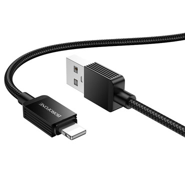 USB-A na Lightning punjač i podatkovni kabel Borofone "Placer Series BX120" - 2.4A - 1m - crni