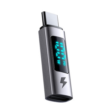 USB-C na USB-C OTG adapter Mcdodo "Wales Series OT-6090" 100W, 5A, punjenje i prijenos podataka, digitalni prikaz - black