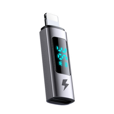 USB-C na Lightning OTG adapter Mcdodo "Wales Series OT-6100" 36W, LED prikazivač, E-Mark čip - black