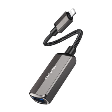 Lightning na USB-A OTG adapter Mcdodo "CA-2690" 2.4A - dark gray