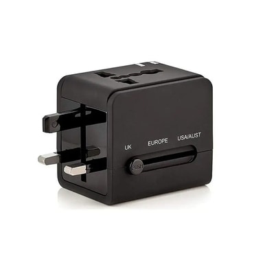 Adapter za putovanja Techsuit "HHT148" EU/UK/AUS/US, PD 20W, QC, USB, USB-C - crni