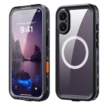 Vodootporna maska ShellBox "WaterProof" za iPhone 17 s IP68 za spuštanja do 1.5m dubine - crna