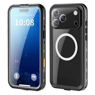 Vodootporna maska ShellBox "WaterProof" za iPhone 17 Pro Max s IP68 za spuštanja do 1.5m dubine - crna
