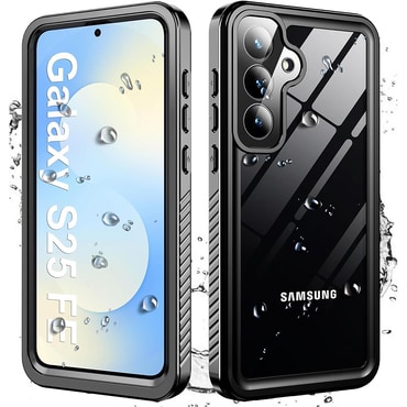 Vodootporna maska ShellBox "WaterProof" za Samsung Galaxy S25 FE s IP68 za spuštanja do 1.5m dubine - crna
