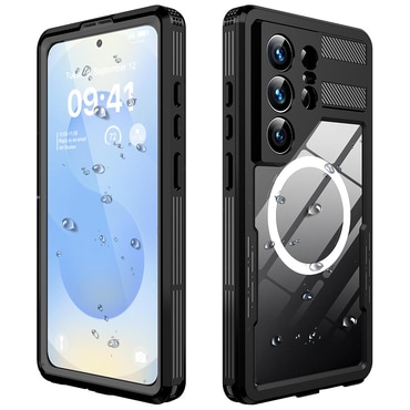 Vodootporna maska ShellBox "WaterProof" za Samsung Galaxy S26 Ultra s IP68 za spuštanja do 1.5m dubine - crna