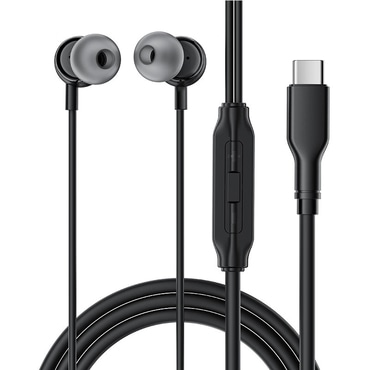 Slušalice Acefast "L8" s mikrofonom i kontrolom, USB-C, 1.2m - crne