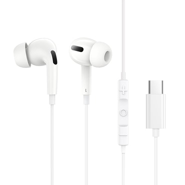 Slušalice Baseus "Encok C18" USB-C, s mikrofonom - bijele