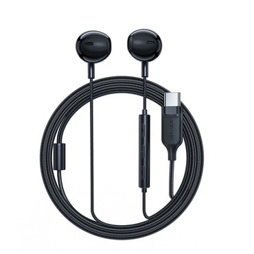 Slušalice Acefast "L2" USB-C, s mikrofonom i daljinskim upravljačem, 1.2m - crne