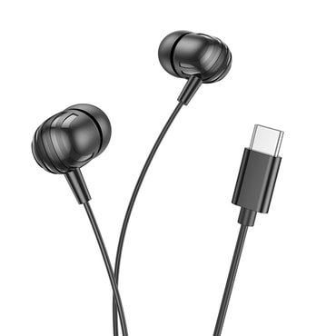 Slušalice Borofone "Delicious BM77" s mikrofonom, Hi-Fi zvukom, USB-C, 1.2m - crne
