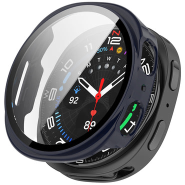 Maskica sa zaštitom zaslona Techsuit "Defense360 Pro" za Samsung Galaxy Watch8 40mm - tamno plav