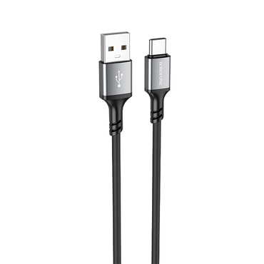 Punjač i podatkovni USB-A na USB-C kabel Borofone "BX83" - 3A - 1m - crni