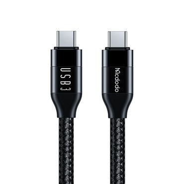 Punjač i podatkovni 100W USB-C na USB-C kabel Mcdodo "CA-7132" - 10Gb/s - 4K pri 60Hz - 5A - 1.2m - black