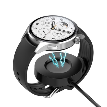 Punjač kabel za pametni sat Techsuit "TXC6" za Xiaomi Watch S1 Pro, 4W s stolnim držačem - crn