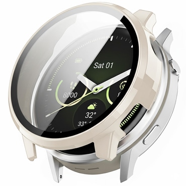 Maskica sa zaštitom zaslona Techsuit "Defense360 Pro" za Garmin Venu 4 45mm - bež