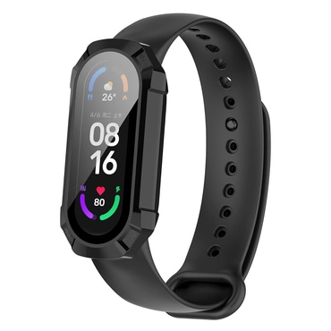 Maskica sa zaštitom zaslona Techsuit "Defense360 Pro" za Xiaomi Smart Band 7 / 7 NFC - crn