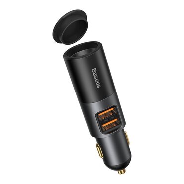 Automobilski 120W punjač Baseus "Share Together" 2x USB-A, QC 3.0 - gray