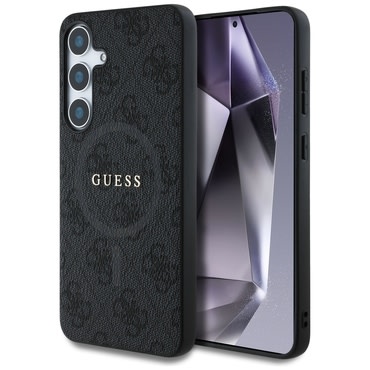 Maskica Guess "4G Ring Classic Logo MagSafe" za Samsung Galaxy S25 Plus - Black