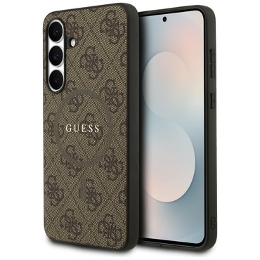 Maskica Guess "4G Ring Classic Logo MagSafe" za Samsung Galaxy S25 FE - Brown