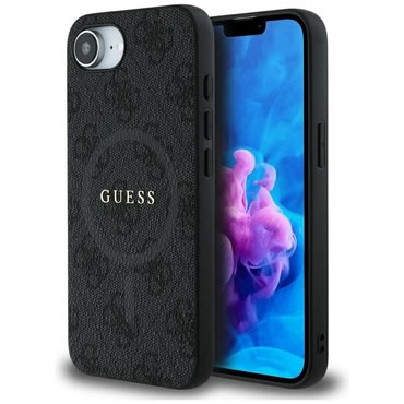 Maskica Guess "4G Ring Classic Logo MagSafe" za iPhone 16e / iPhone 17e - Black