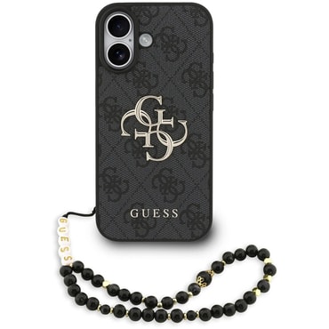 Maskica Guess "Hardcase 4G Classic Logo s remenom" za iPhone 17 - black