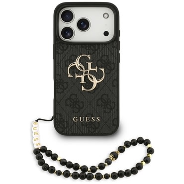 Maskica Guess "Hardcase 4G Classic Logo with Strap" za iPhone 17 Pro - black