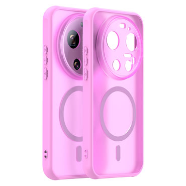 Hibridna maska "HaloFrost II MagSafe" za Xiaomi 17 Ultra - Pink