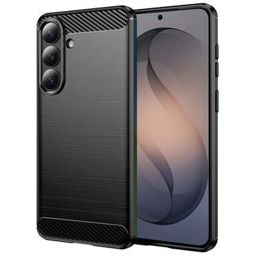 TPU gel maska "Brushed Carbon" za Samsung Galaxy S26 - crn
