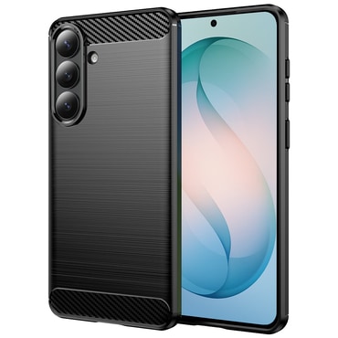 TPU gel maska "Brushed Carbon" za Samsung Galaxy S26 Plus - crn