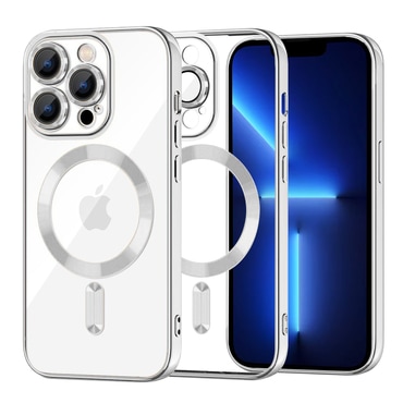 Maskica Techsuit "Luxury Crystal MagSafe" za iPhone 13 Pro Max - srebrn