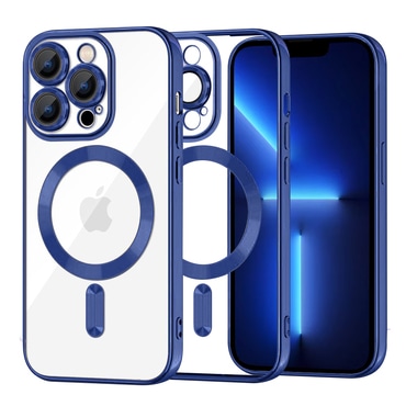Maskica Techsuit "Luxury Crystal MagSafe" za iPhone 13 Pro Max - tamno plav