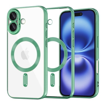 Maskica Techsuit "Luxury Crystal MagSafe" za iPhone 16 - svijetlo zelen