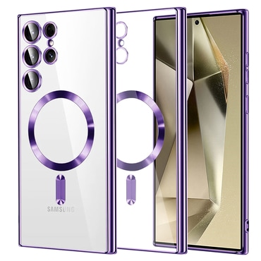 Maskica Techsuit "Luxury Crystal MagSafe" za Samsung Galaxy S24 Ultra - svijetlo ljubičast