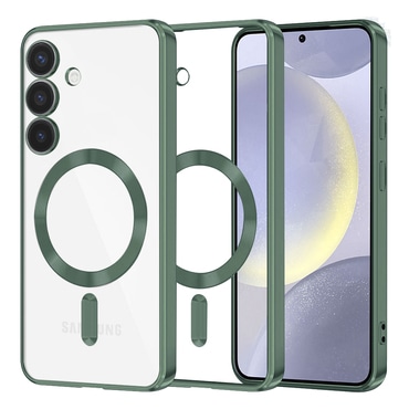 Maskica Techsuit "Luxury Crystal MagSafe" za Samsung Galaxy S24 Plus - tamno zelen