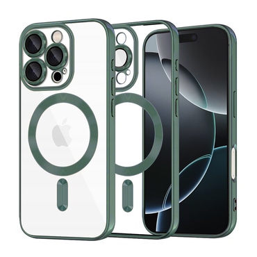 Maskica Techsuit "Luxury Crystal MagSafe" za iPhone 16 Pro - tamno zelen