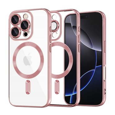 Maskica Techsuit "Luxury Crystal MagSafe" za iPhone 16 Pro Max - roza
