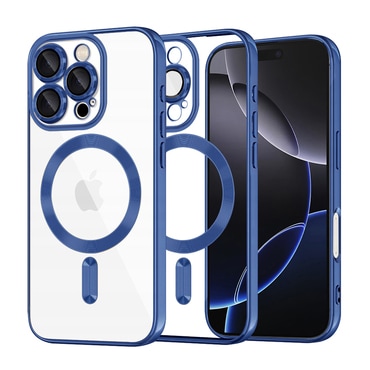 Maskica Techsuit "Luxury Crystal MagSafe" za iPhone 16 Pro Max - tamno plav