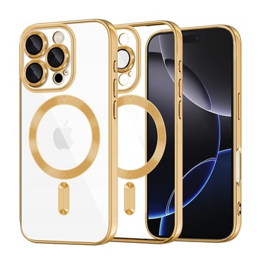 Maskica Techsuit "Luxury Crystal MagSafe" za iPhone 16 Pro Max - zlatan
