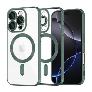 Maskica Techsuit "Luxury Crystal MagSafe" za iPhone 16 Pro Max - tamno zelen