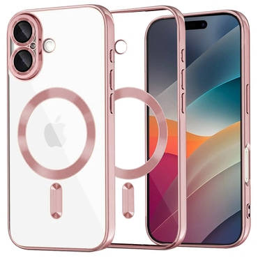Maskica Techsuit "Luxury Crystal MagSafe" za iPhone 17 - roza