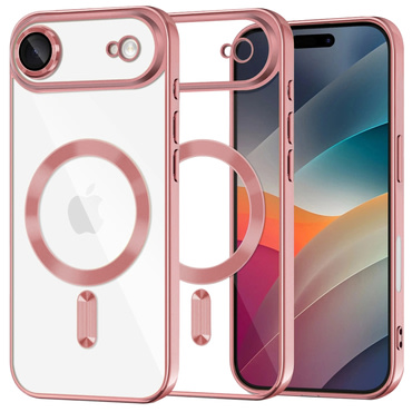 Maskica Techsuit "Luxury Crystal MagSafe" za iPhone Air - roza