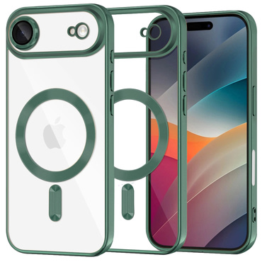 Maskica Techsuit "Luxury Crystal MagSafe" za iPhone Air - tamno zelen