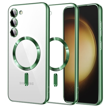 Maskica Techsuit "Luxury Crystal MagSafe" za Samsung Galaxy S23 Plus - svijetlo zelen